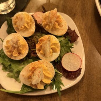 Michael's Cafe White Marsh - Deviled Egg w/crab - Bars Near Me - Middle River, Maryland Michael's Cafe White Marsh - Deviled Egg w/crab - Bars Near Me - Middle River, Maryland