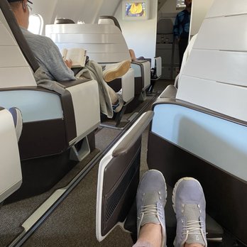 Hawaiian Airlines - lay flat seats view from 3C - Airlines Near Me - Los Angeles, California
