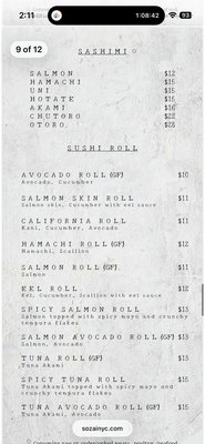 Menu photo 2 Sozai New York, NY Menu photo 2 Sozai New York, NY