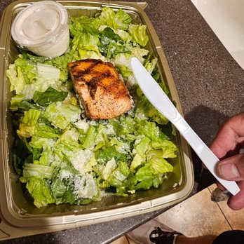 The Cheesecake Factory - Remember when Cheesecake Factory haf an awesome menu and huge servings? Here is the $8.50 salmon add on to ceasar salad. RIPOFF - Desserts Near Me - Mesa, Arizona