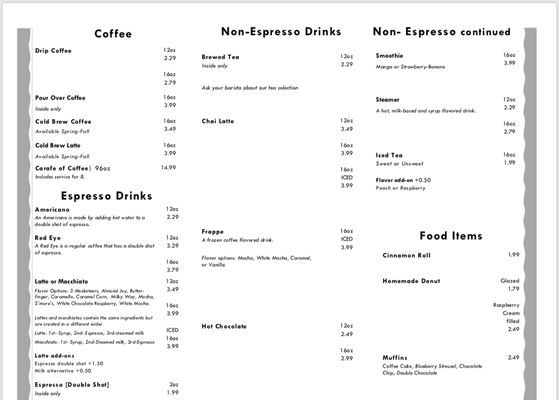 Menu photo 2 Brew Brothers Coffee Eldon, MO