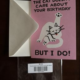 Card packaged with too small of an envelope Card packaged with too small of an envelope