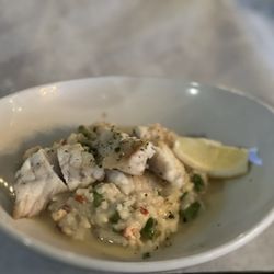 Vintage 61 Wine Bar and kitchen - Wold Caught Cod with Lobster Risotto