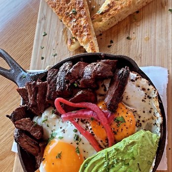 Outpost Kitchen - The Raging Bull with a side of avocado. - Breakfast & Brunch Near Me - Costa Mesa, California