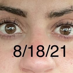 Vinnie & June Brow and Grooming Bar - Post Lash Lift and Tint.