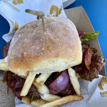 Sanguchon Eatery - Lomo Saltado Sandwich - Peruvian Near Me - San Francisco, California