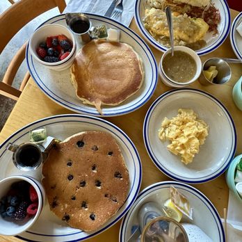 The Golden Diner - Pancakes. Eggs. Green Chile. Sally's (upper right). Hot Tea and Hot Chocolate. 2 thumbs up! YUMMY!! - Breakfast & Brunch Near Me - Golden, Colorado The Golden Diner - Pancakes. Eggs. Green Chile. Sally's (upper right). Hot Tea and Hot Chocolate. 2 thumbs up! YUMMY!! - Breakfast & Brunch Near Me - Golden, Colorado