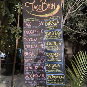 TacoBish - Menu - Tacos Near Me - Tulum, ROO TacoBish - Menu - Tacos Near Me - Tulum, ROO