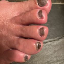 T's Nails - My toes are all cut