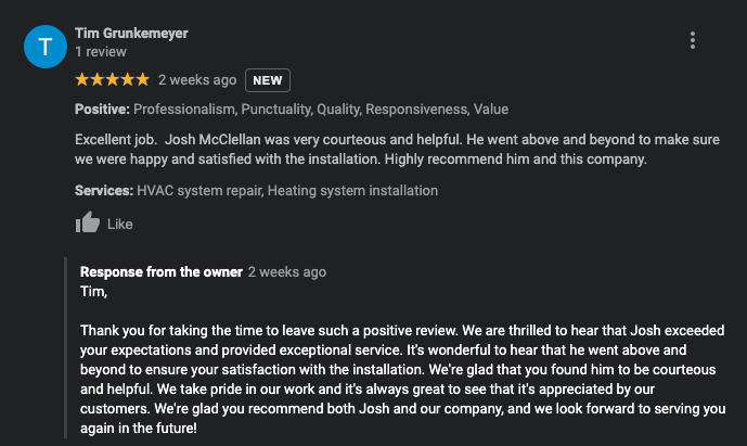 Slide of Advantage Plumbing Heating & Air