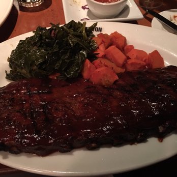 Copper Canyon Grill - Whole Slab BBQ Ribs with collard greens and honey glazed carrots - American Near Me - Lanham, Maryland