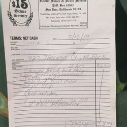 Fifteen Dollar Rooter Sewer & Drain Service