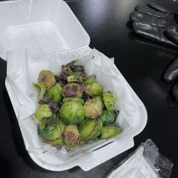 Zuzu's - Grilled Brussel sprouts! These are the best I have had. Definitely recommend! They were yummy hot and cold.