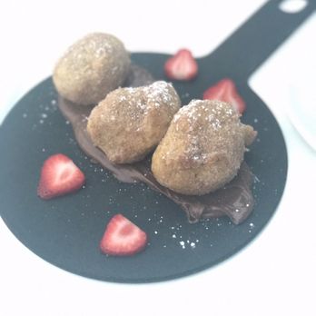 AMBAR Restaurant, Clarendon - Sour cream doughnuts with Nutella - Modern European Near Me - Arlington, Virginia