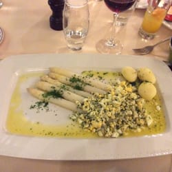 Restaurant l'auberge de Spa - White asparagus in the Flanders style