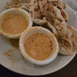 Roti with a curry sauce- delicious Roti with a curry sauce- delicious