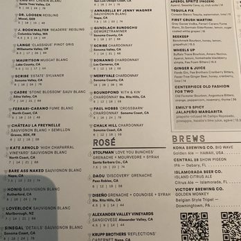 Sixty Vines - Drink menu part 1 - Wine Bars Near Me - Winter Park, Florida Sixty Vines - Drink menu part 1 - Wine Bars Near Me - Winter Park, Florida