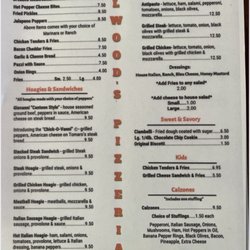 Elwood’s Pizzeria - Menu