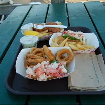 Five Islands Lobster - Lobster roll, onion rings! Yum yum! - Seafood Near Me - Georgetown, Maine Five Islands Lobster - Lobster roll, onion rings! Yum yum! - Seafood Near Me - Georgetown, Maine