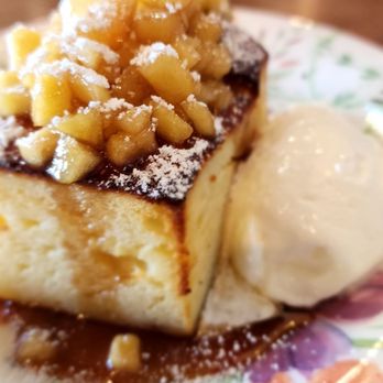 Maligne - Ricotta cake caramelized apple - New American Near Me - Seaside, California Maligne - Ricotta cake caramelized apple - New American Near Me - Seaside, California