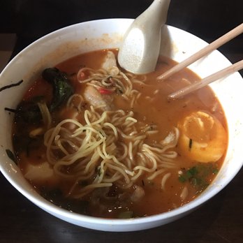 Kuma Sushi - Spicy miso ramen , I forgot to snap a shot before I jumped in . So good - Sushi Bars Near Me - Los Osos, California Kuma Sushi - Spicy miso ramen , I forgot to snap a shot before I jumped in . So good - Sushi Bars Near Me - Los Osos, California
