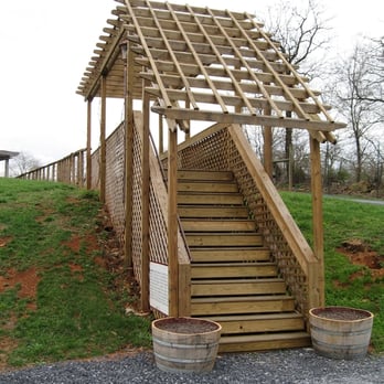 Chateau O'Brien at Northpoint - Stairway from the parking lot to the winery. - Wineries Near Me - Markham, Virginia Chateau O'Brien at Northpoint - Stairway from the parking lot to the winery. - Wineries Near Me - Markham, Virginia