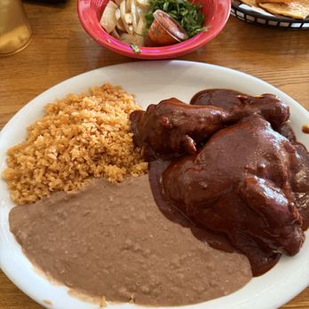 Taqueria Tepatitlan - Thursday special Chicken Mole and added grilled onions YUM!! - Mexican Near Me - Ventura, California