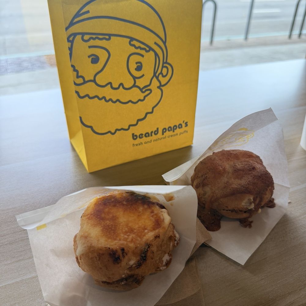 Beard Papa's Castro Valley - Vietnamese coffee Honey Butter Puff (contains almond) - Desserts Near Me - Castro Valley, California Beard Papa's Castro Valley - Vietnamese coffee Honey Butter Puff (contains almond) - Desserts Near Me - Castro Valley, California