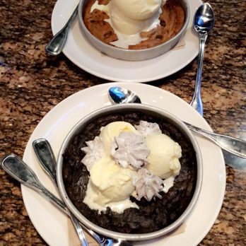 BJ's Restaurant & Brewhouse - Chocolate Chunk Pizookie and Cookies 'N Cream Pizookie. DELICIOUS!! - New American Near Me - Webster, Texas BJ's Restaurant & Brewhouse - Chocolate Chunk Pizookie and Cookies 'N Cream Pizookie. DELICIOUS!! - New American Near Me - Webster, Texas