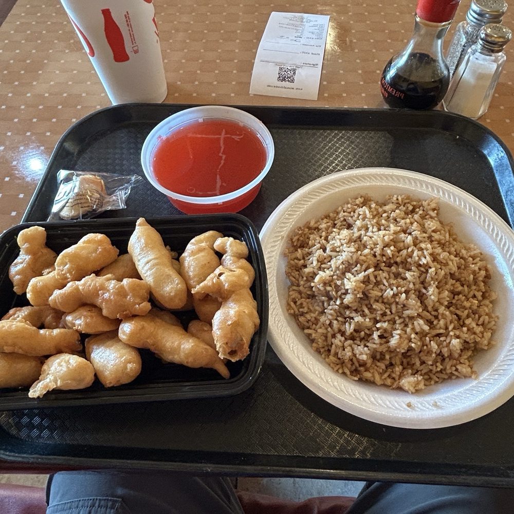 Asian Cafe - Sweet & sour chicken with fried rice. - Chinese Near Me - Bossier City, Louisiana Asian Cafe - Sweet & sour chicken with fried rice. - Chinese Near Me - Bossier City, Louisiana