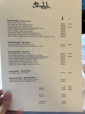 Menu photo 6 Pandeli Istanbul, 34 Menu photo 6 Pandeli Istanbul, 34