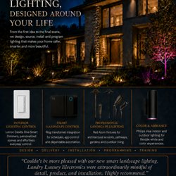 Landry Luxury Electronics - Home lighting control saves energy, adds convenience, and improves home safety.
