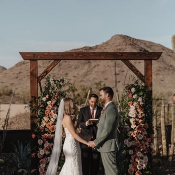 Desert Vows - Javi - our officiant during the ceremony - Officiants Near Me Desert Vows - Javi - our officiant during the ceremony - Officiants Near Me