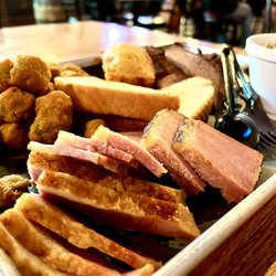 Wood &Time Smokehouse - Sliced brisket and ham