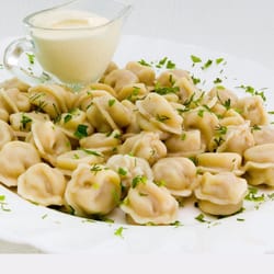Russian dumplings "pelmeni"