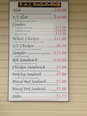 Menu photo 7 T & J 2nd Generation La Plata, MD