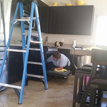 Coldren's Cleaning Crew - Stove pulled out and spotless - Home Cleaning Near Me - Yucaipa, California