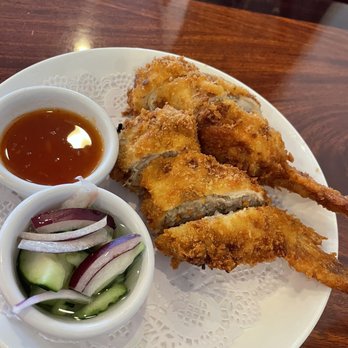 Kao Sook Thai Cuisine - Stuffed chicken leg - Thai Near Me - Scotts Valley, California Kao Sook Thai Cuisine - Stuffed chicken leg - Thai Near Me - Scotts Valley, California