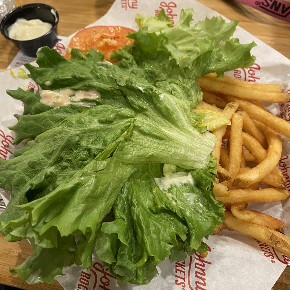 Johnny Rockets - The mess with a drop of random sauce. Thrown tomato's and etc. - Burgers Near Me - Tempe, Arizona