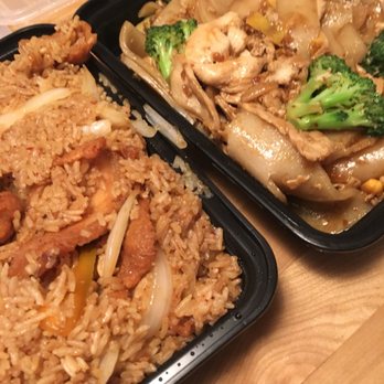 Thai Orchid's Kitchen - Pad see ew and spicy fried rice with crispy chicken - Thai Near Me - Washington, DC, District of Columbia Thai Orchid's Kitchen - Pad see ew and spicy fried rice with crispy chicken - Thai Near Me - Washington, DC, District of Columbia