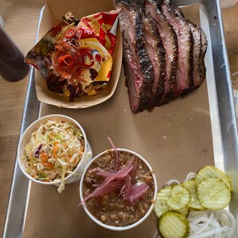 Hometown Bar-B-Que - Brisket, baked beans, cole slaw and Fritos pie - Barbeque Near Me - Miami, Florida Hometown Bar-B-Que - Brisket, baked beans, cole slaw and Fritos pie - Barbeque Near Me - Miami, Florida