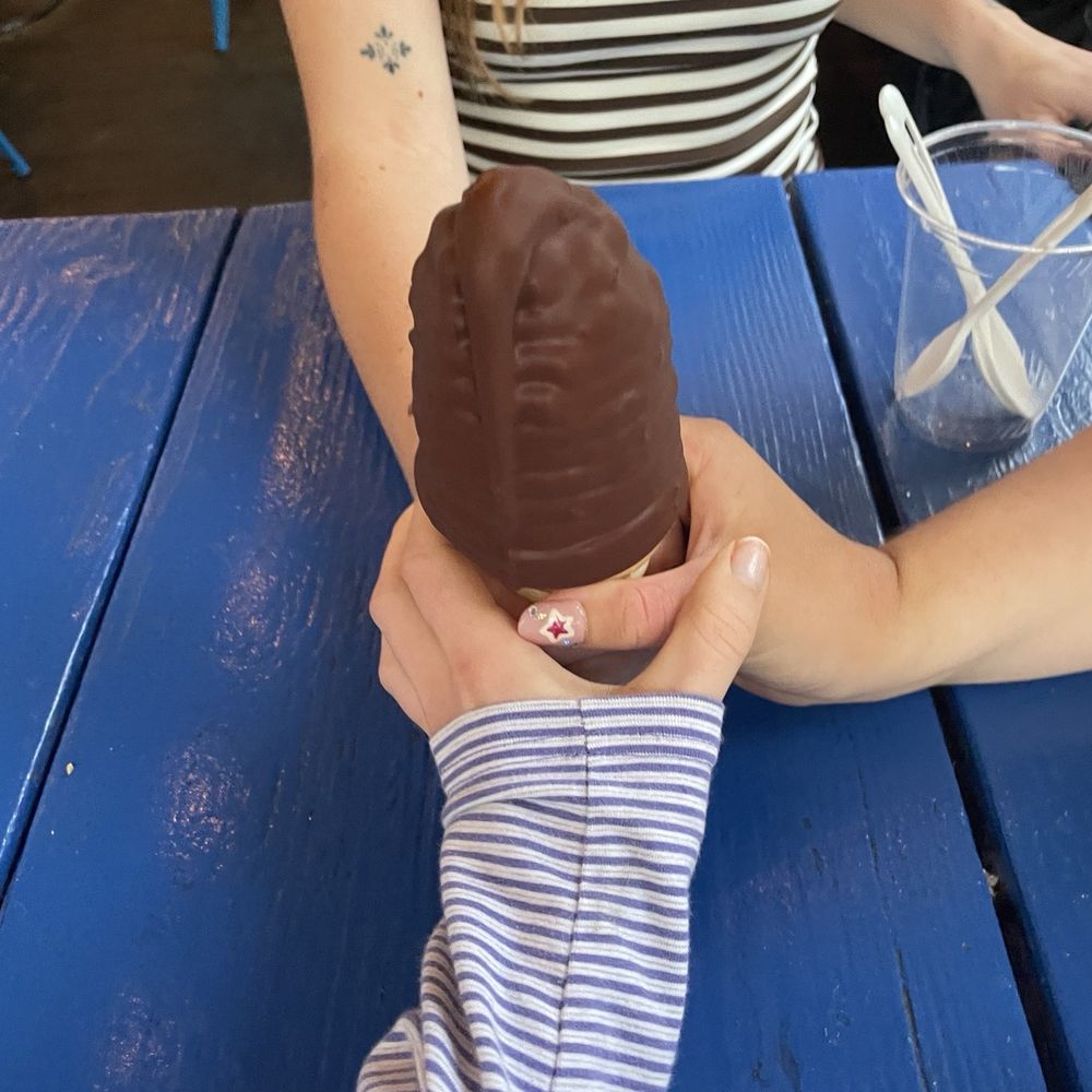 The Station - Choco covered ice cream cone - Burgers Near Me - Berkeley, California The Station - Choco covered ice cream cone - Burgers Near Me - Berkeley, California