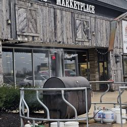 Kellie's Homestead Restaurant - Smoker is going.