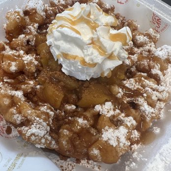 ISSA FUNNEL - a waffle topped with whipped cream and caramel - Desserts Near Me ISSA FUNNEL - a waffle topped with whipped cream and caramel - Desserts Near Me