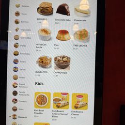 Look at that dessert menu! Look at that dessert menu!