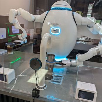 NCM Cafe - Barista robot - yes it does ask for tips - Coffee & Tea Near Me - San Jose, California NCM Cafe - Barista robot - yes it does ask for tips - Coffee & Tea Near Me - San Jose, California