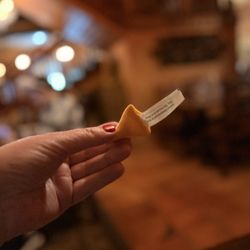 Yak & Yeti Restaurant - Fortune cookie to end the meal