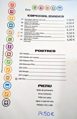 Menu photo 4 Ming Yuet Almería, AL