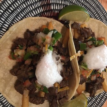 Austin Taco Project - Carne Asada Tacos with Sour Cream Foam - Tapas/Small Plates Near Me - Austin, Texas