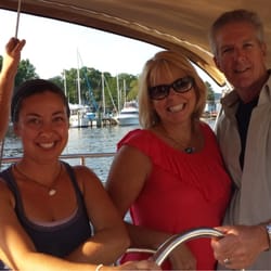 Sailing South Haven - Us with Captain Erin.